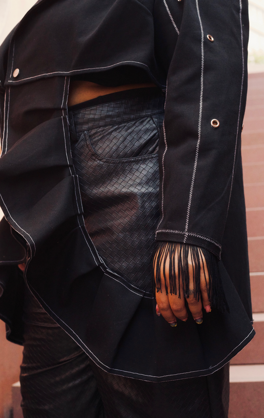 THE SOPH TOP BLACK DENIM